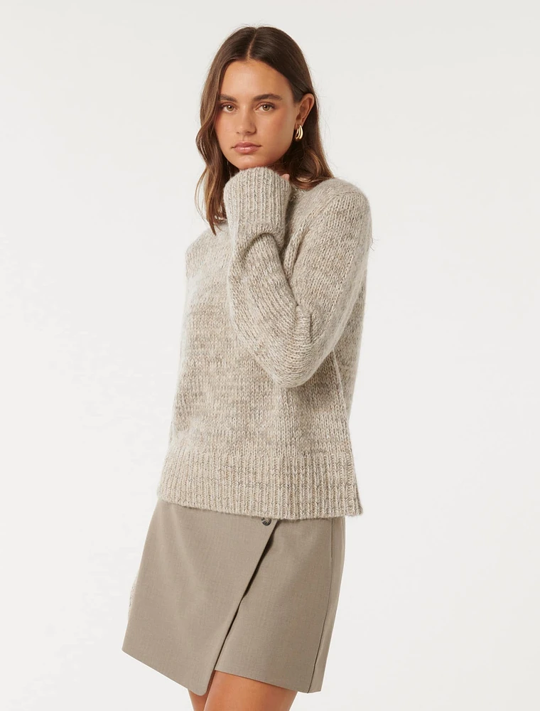 Frankie Stand-Neck Sweater