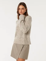 Frankie Stand-Neck Sweater