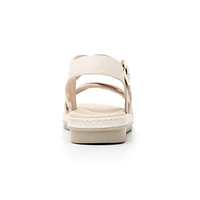 Sandalia Casual Flexi para Mujer con Suela Extra Ligera Estilo 100227 Crema