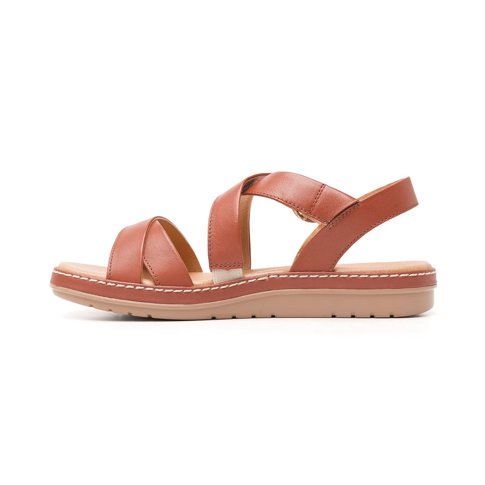 Sandalia Casual Flexi para Mujer con Suela Extra Ligera Estilo 100227 Terracota