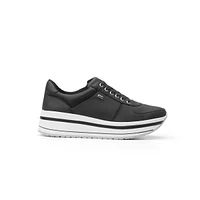 Sneaker Urbano Flexi Con Suela Creeper Para Mujer - Estilo 101001 Negro