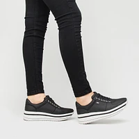 Sneaker Urbano Flexi Con Suela Creeper Para Mujer - Estilo 101001 Negro