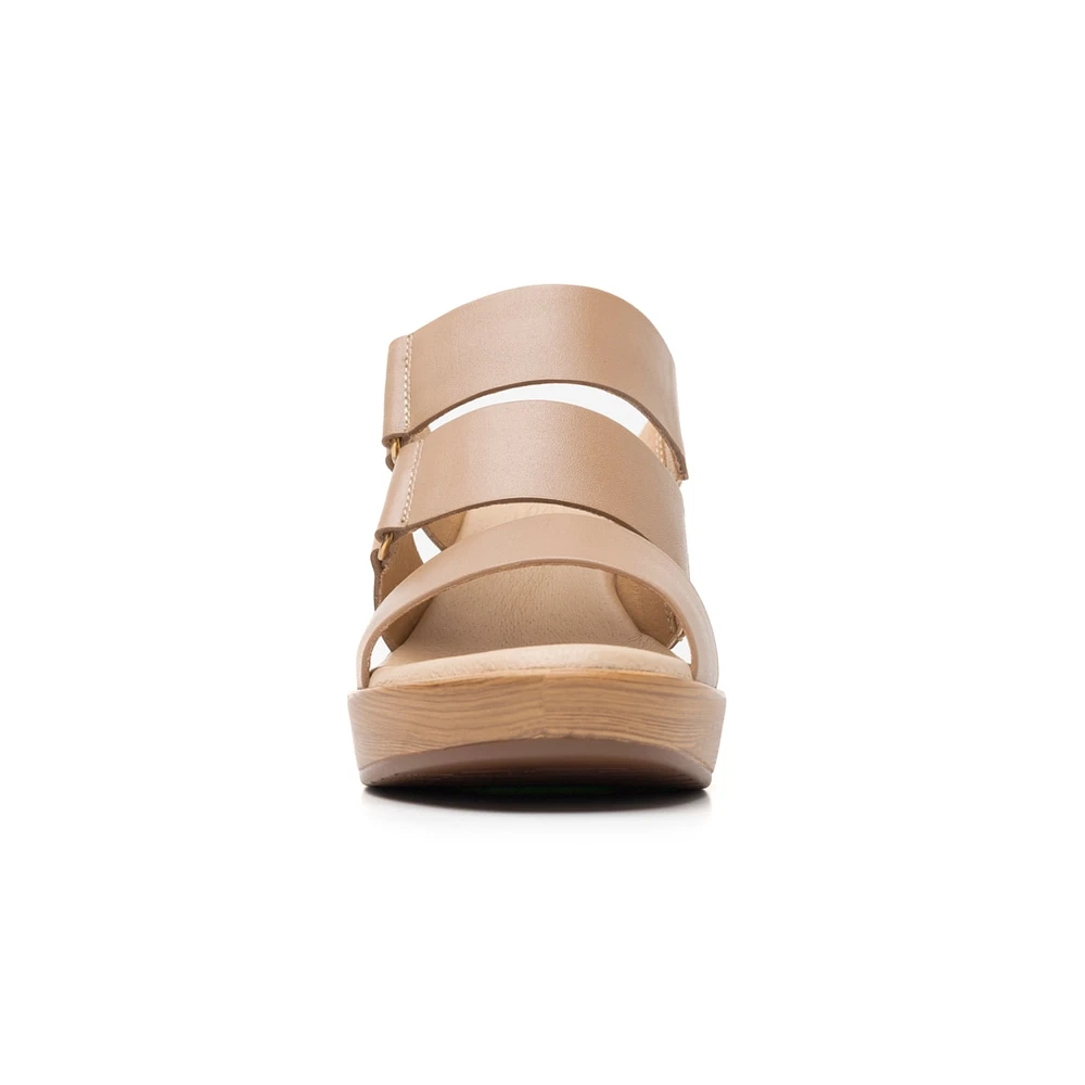 Sandalia De Tacón Flexi para Mujer con Suela Flexible Estilo 102922 Taupe