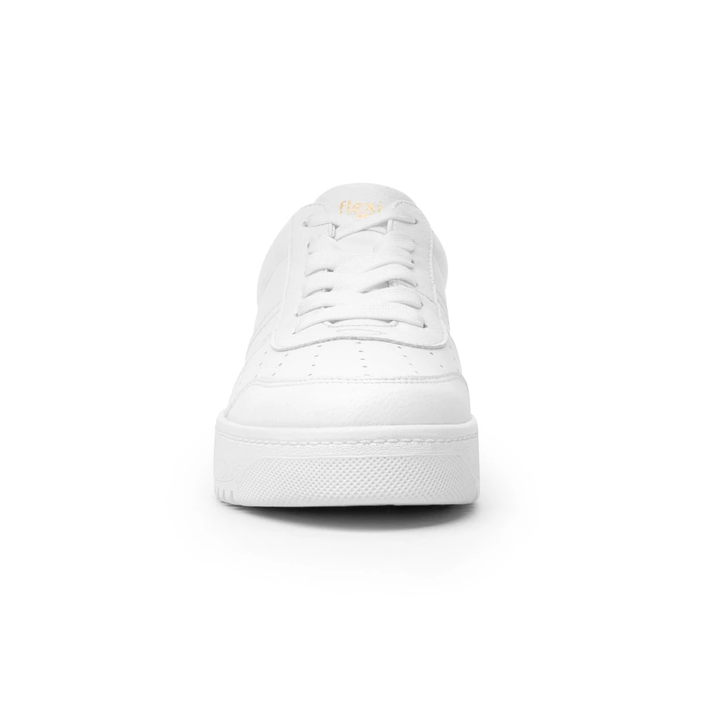 Sneaker Casual Flexi para Mujer con Plantilla Comfort Pad Estilo 103504 Blanco