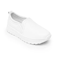 Sneaker Slip On Flexi para Mujer con Acabado Tamboreado Estilo 117207 Blanco