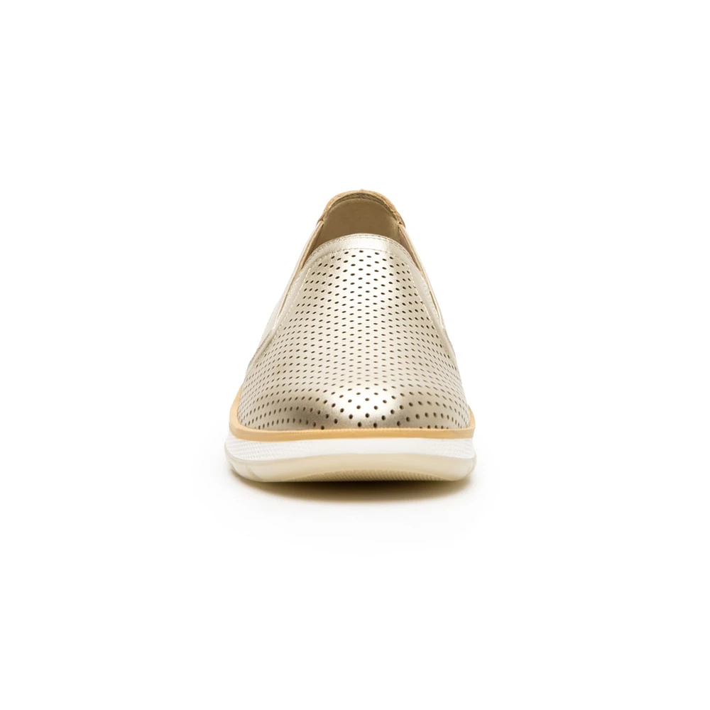 Slip On Flexi para Mujer con Piel Extra Suave Estilo 119302 Oro