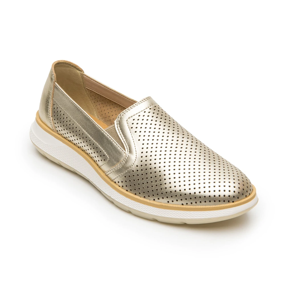 Slip On Flexi para Mujer con Piel Extra Suave Estilo 119302 Oro