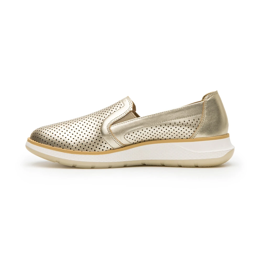 Slip On Flexi para Mujer con Piel Extra Suave Estilo 119302 Oro