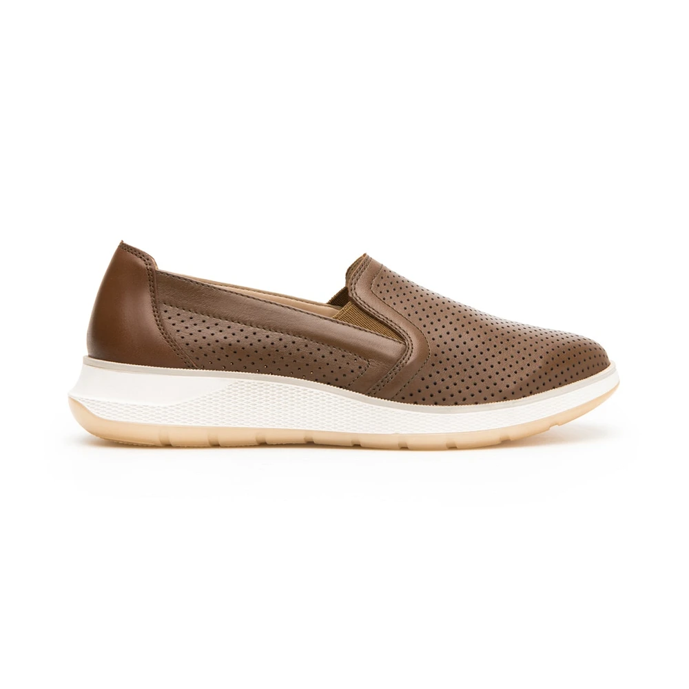 Slip On Flexi para Mujer con Piel Extra Suave Estilo 119302 Tan