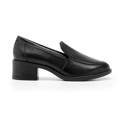 Mocasín De Tacón Flexi para Mujer Estilo Negro