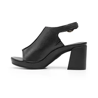 Sandalia De Tacón Flexi para Mujer con Plantilla Doble Densidad Estilo 122703 Negro