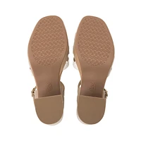 Sandalia De Tacón Flexi para Mujer con Comfort Walk Estilo 123007 Taupe