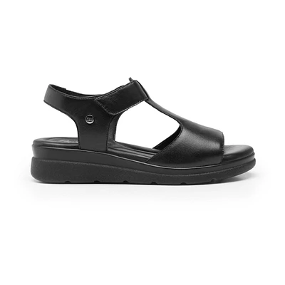 Sandalia Flexi para Mujer con Plantilla Acojinada Estilo 124202 Negro