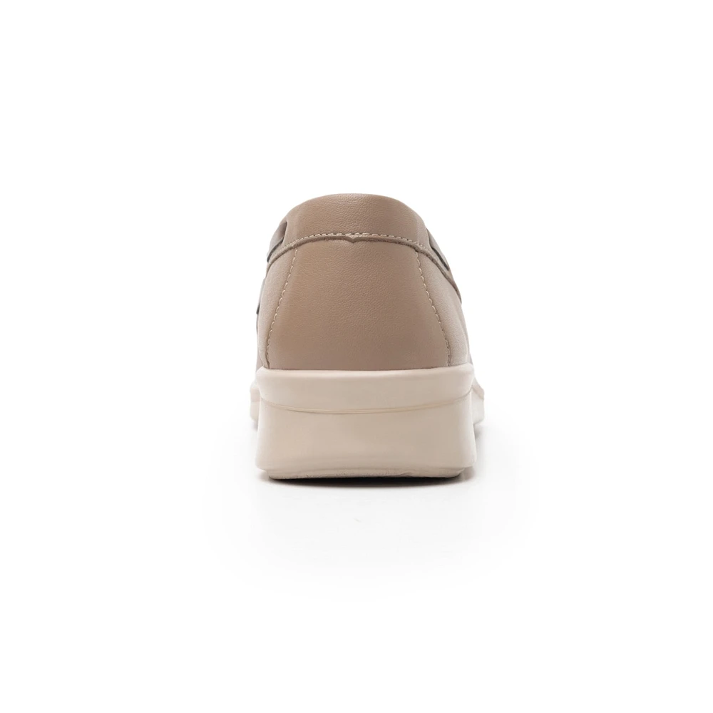 Mocasín Herraje Flexi para Mujer con Doble Plantilla Estilo 124505 Taupe