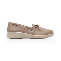 Mocasín Herraje Flexi para Mujer con Doble Plantilla Estilo 124505 Taupe