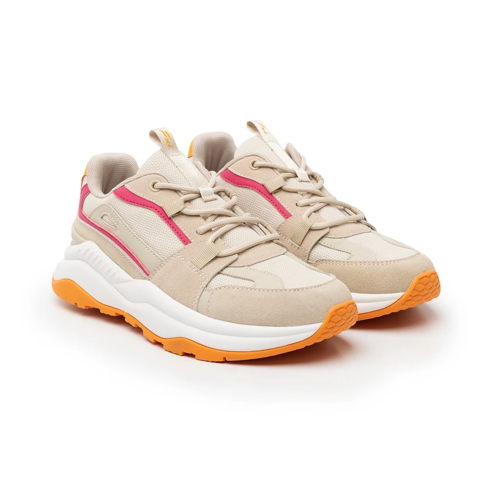 Sneaker Casual Flexi para Mujer con Suela Extra Ligera Estilo 124903 Beige