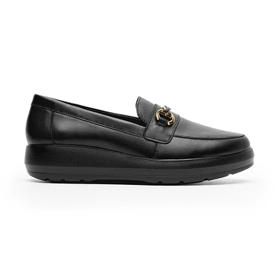 Mocasín Herraje Flexi para Mujer con Suela Extra Ligera Estilo 126706 Negro