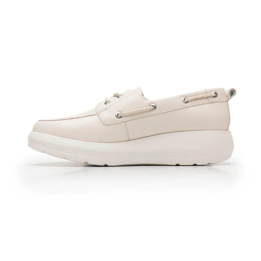 Mocasín Agujetas Flexi para Mujer con Suela Extra Ligera Estilo 126708 Beige