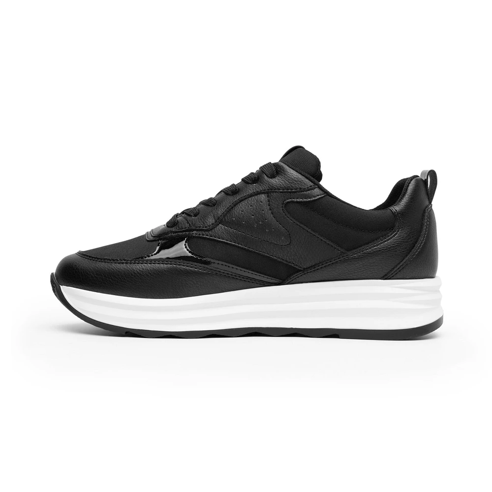 Sneaker Casual Flexi para Mujer con Suela Extra Ligera Estilo 127102 Negro