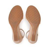 Sandalia Cuña Flexi para Mujer con Comfort Walk Estilo 128301 Nude