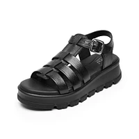 Sandalia Plataforma Flexi para Mujer con Plantilla Acojinada Estilo 128503 Negro