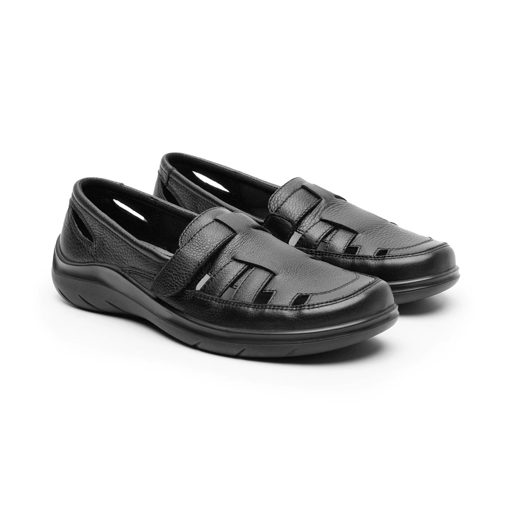 Mocasín Casual Flexi para Mujer con Suela Flexible Estilo 128702 Negro