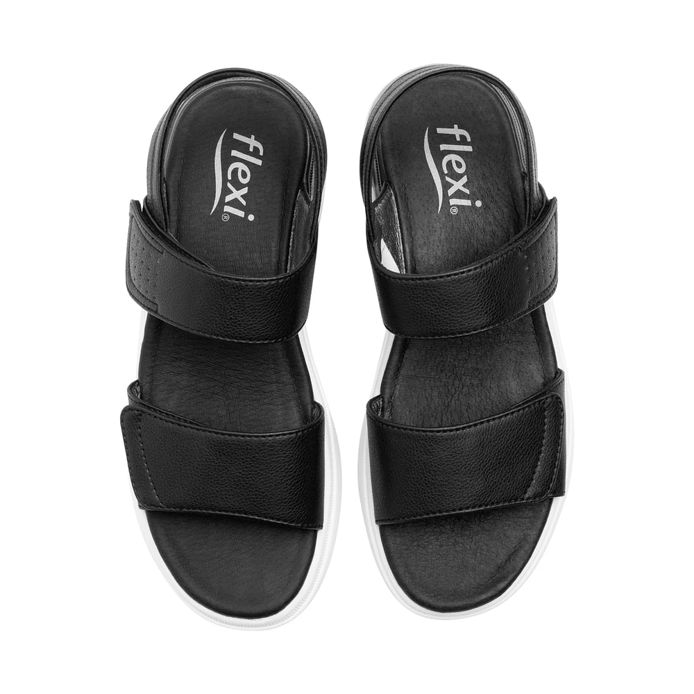 Sandalia Casual Flexi para Mujer con Gel Anti Shock Estilo 129401 Negro