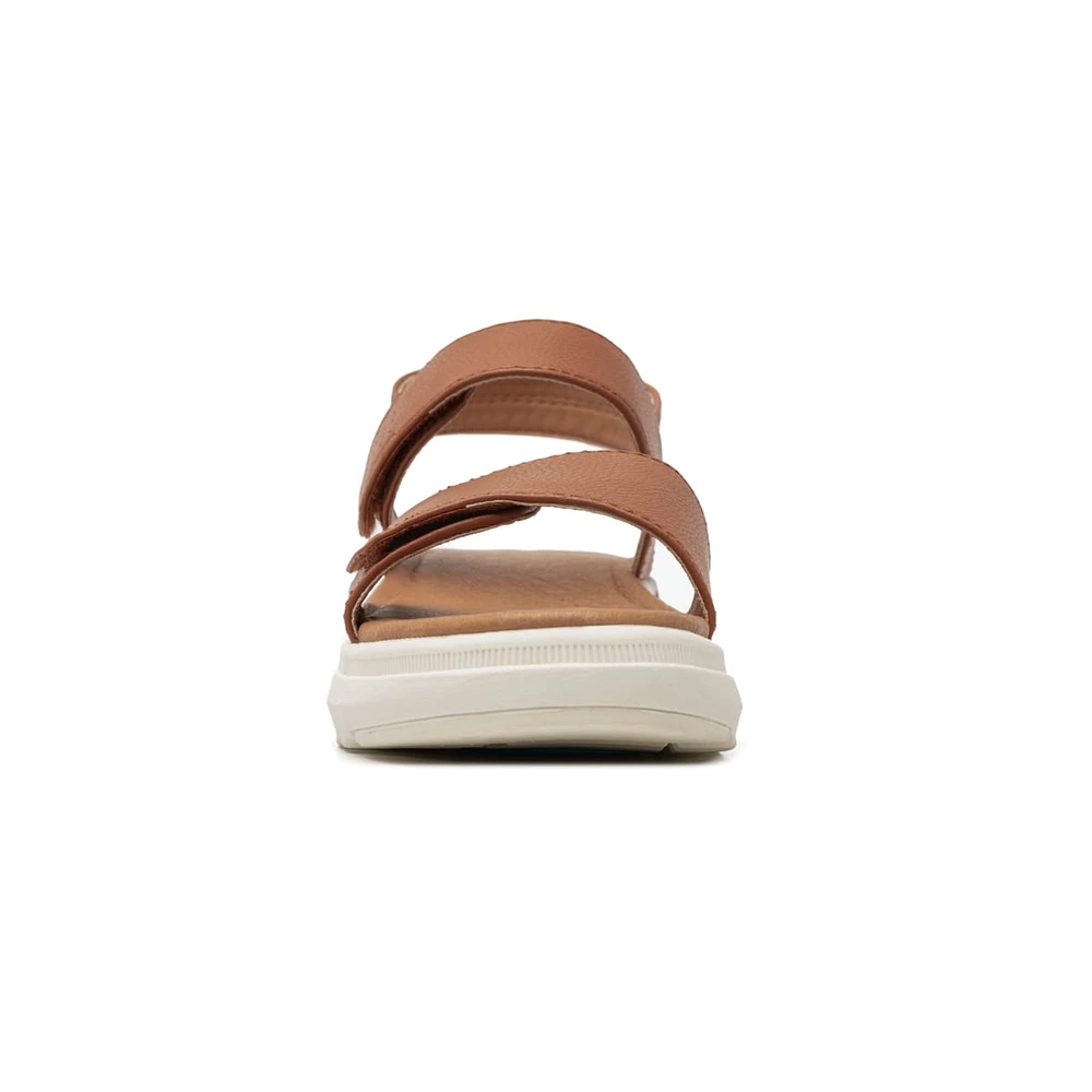 Sandalia Casual Flexi para Mujer con Gel Anti Shock Estilo 129401 Tan