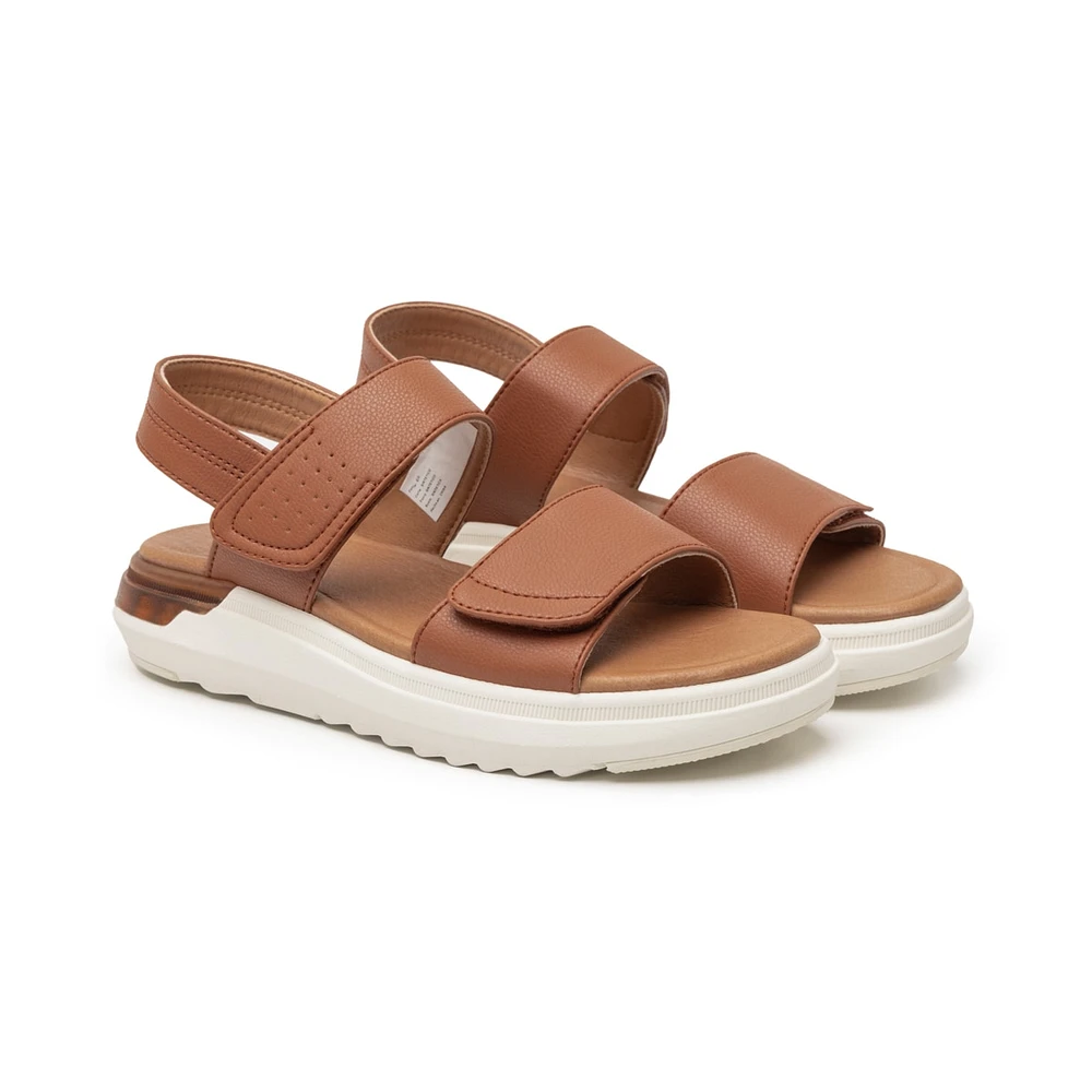 Sandalia Casual Flexi para Mujer con Gel Anti Shock Estilo 129401 Tan