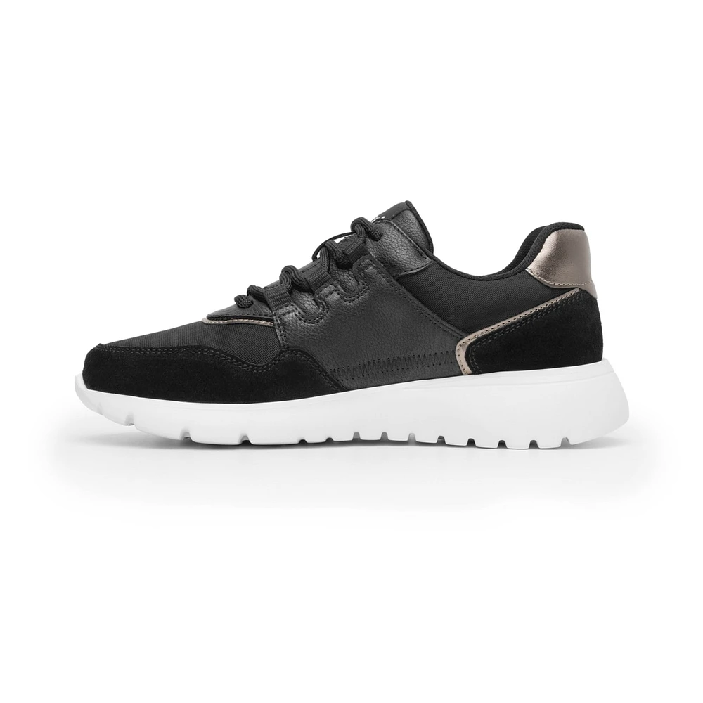 Sneaker Casual Flexi para Mujer con Suela Extra Ligera Estilo 129702 Negro