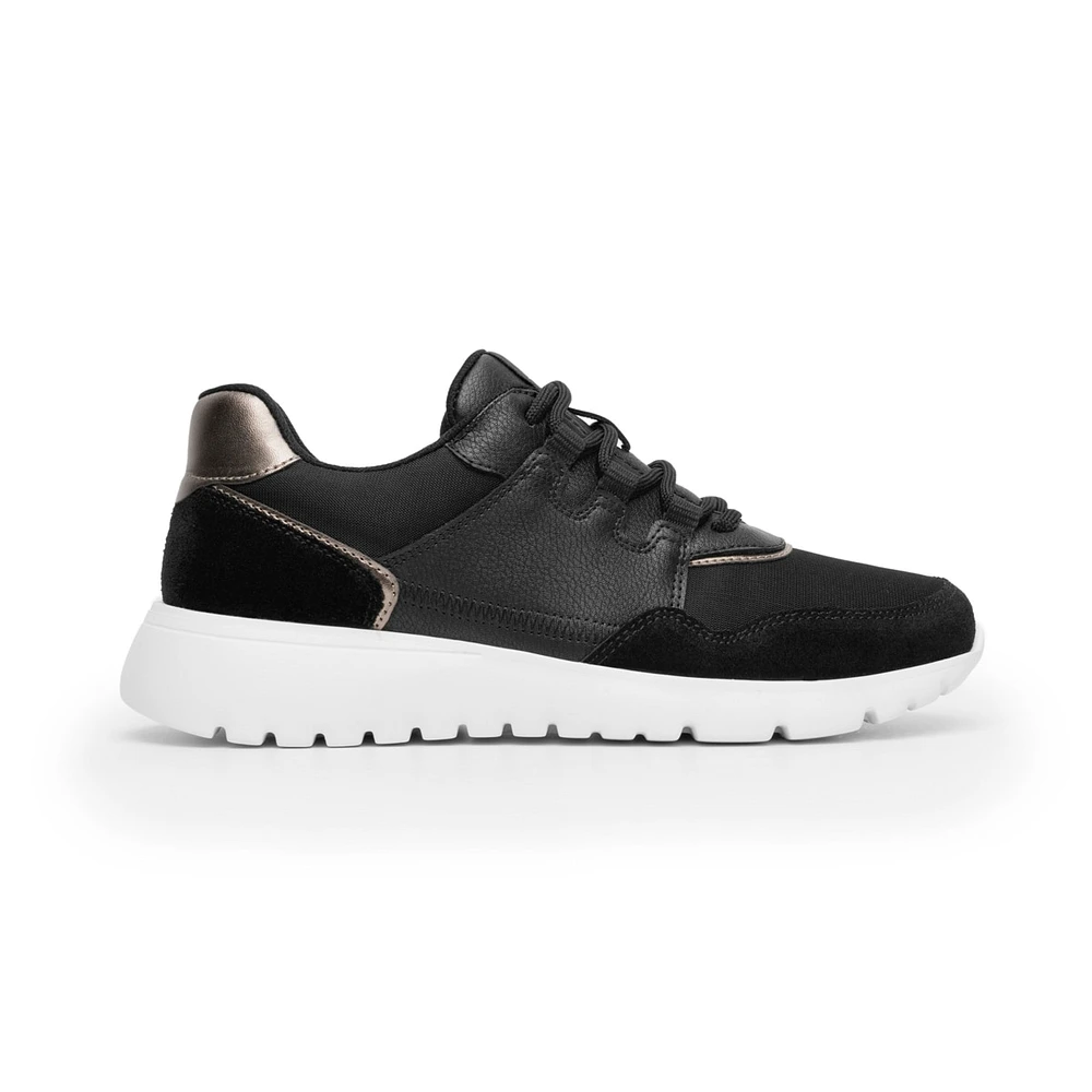 Sneaker Casual Flexi para Mujer con Suela Extra Ligera Estilo 129702 Negro