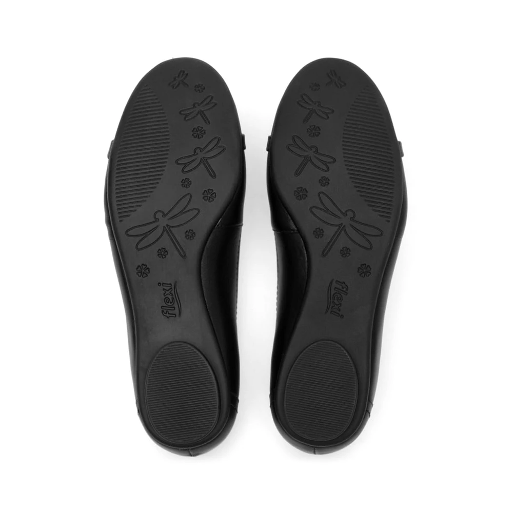 Balerina Escolar Flexi para Mujer Estilo 21221 Negro