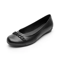 Balerina Escolar Flexi para Mujer Estilo 21221 Negro