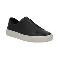 Sneaker sin agujetas en piel color negro Quirelli estilo 300103