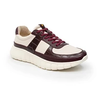 Sneaker casual en piel multicolor vino Quirelli estilo 302502