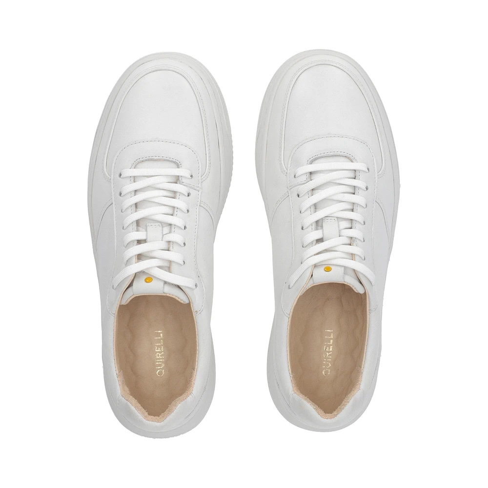 Sneaker urbano retro en piel color blanco Quirelli estilo 303001