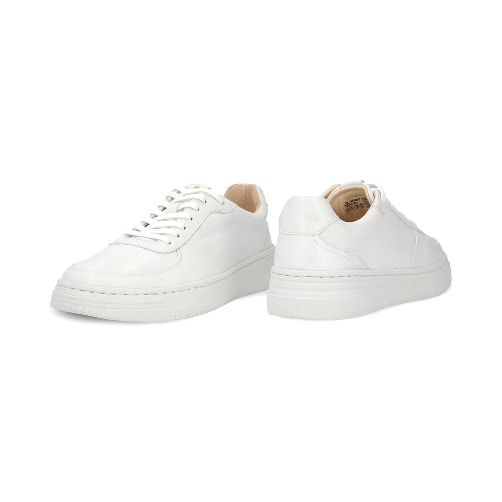 Sneaker urbano retro en piel color blanco Quirelli estilo 303001