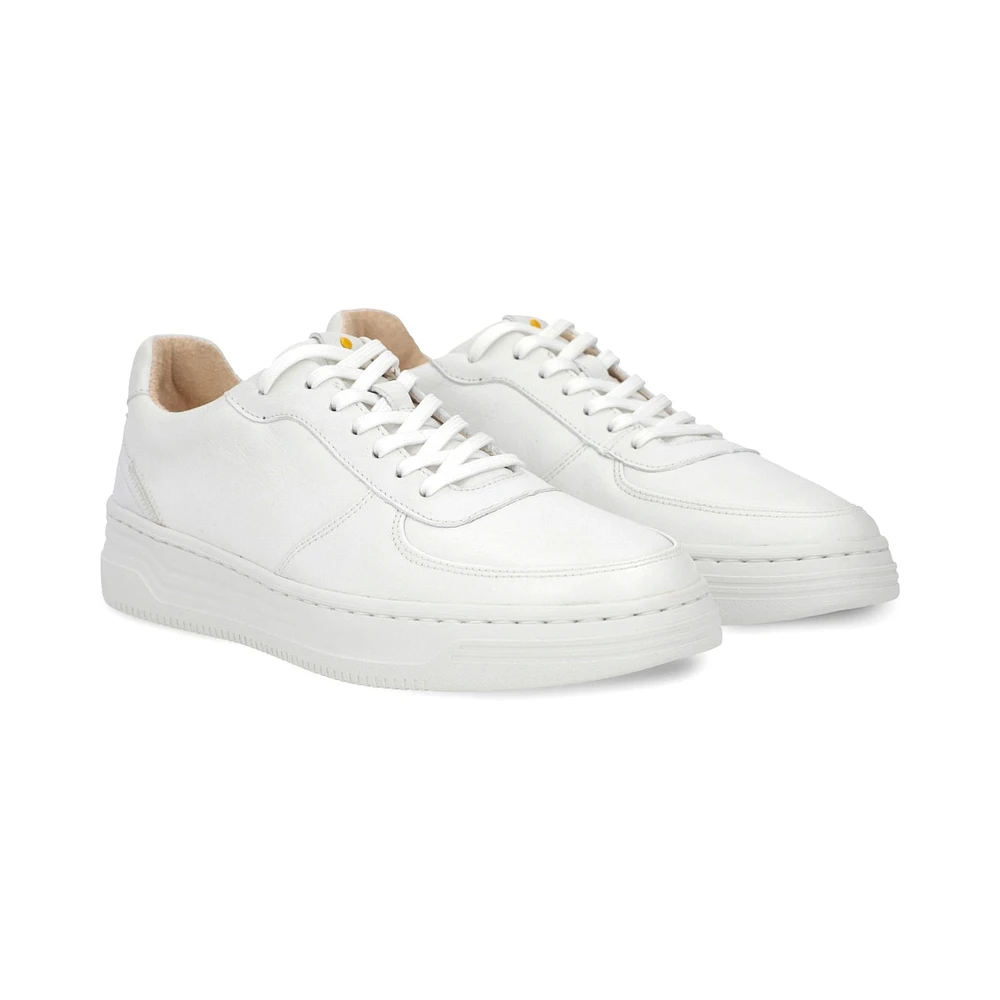 Sneaker urbano retro en piel color blanco Quirelli estilo 303001