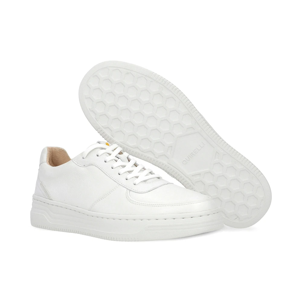 Sneaker urbano retro en piel color blanco Quirelli estilo 303001