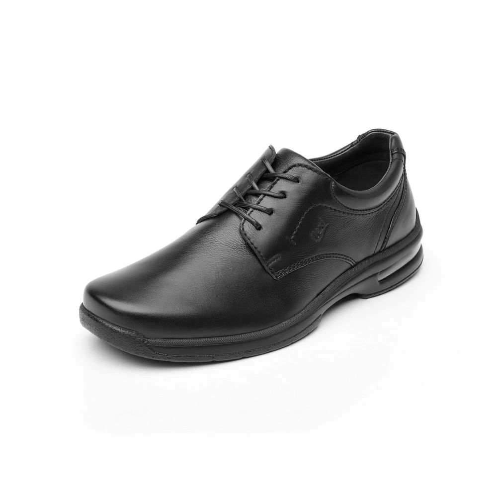 Zapato Casual Para Oficina Flexi Con Cápsula De Aire Hombre - Estilo 402801 Negro