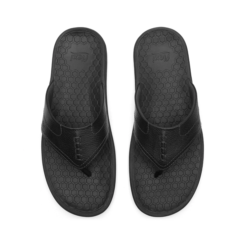 Sandalia Pata De Gallo Flexi para Hombre A Prueba Agua Estilo 404109 Negro