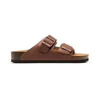 Sandalia Piel Flexi para Hombre con Plantilla Anatómica De Confort Estilo 404203 Marron