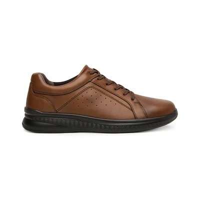 Zapato Casual Flexi para Hombre con Amarre Frontal Estilo 408208 Tan