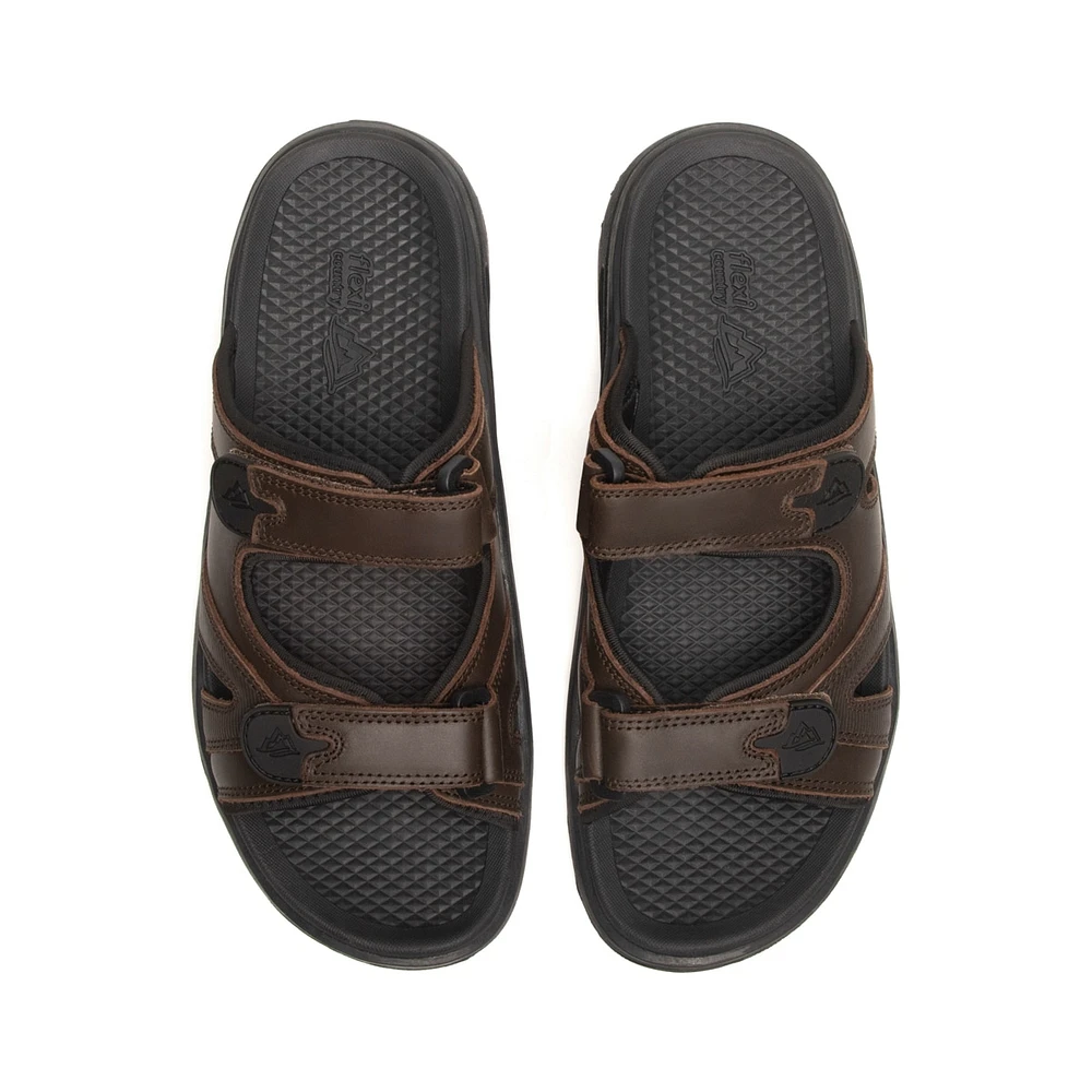 Sandalia Outdoor Flexi para Hombre con Ancho Ajustable Estilo 411003 Chocolate