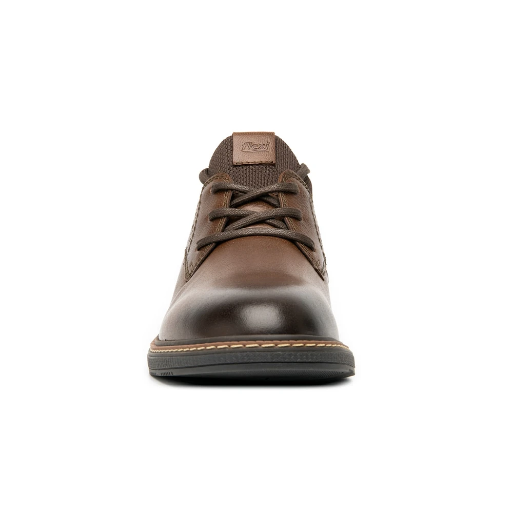 Derby Agujetas Flexi para Hombre con Stretch Style Estilo 412801 Tan