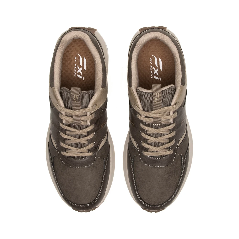 Sneaker  Flexi para Hombre con Plantilla Removible Estilo 413903 Taupe