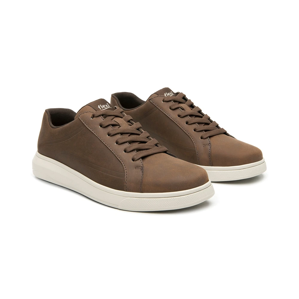 Sneaker  Casual Flexi para Hombre con Suela Extra Ligera Estilo 415301 Moka