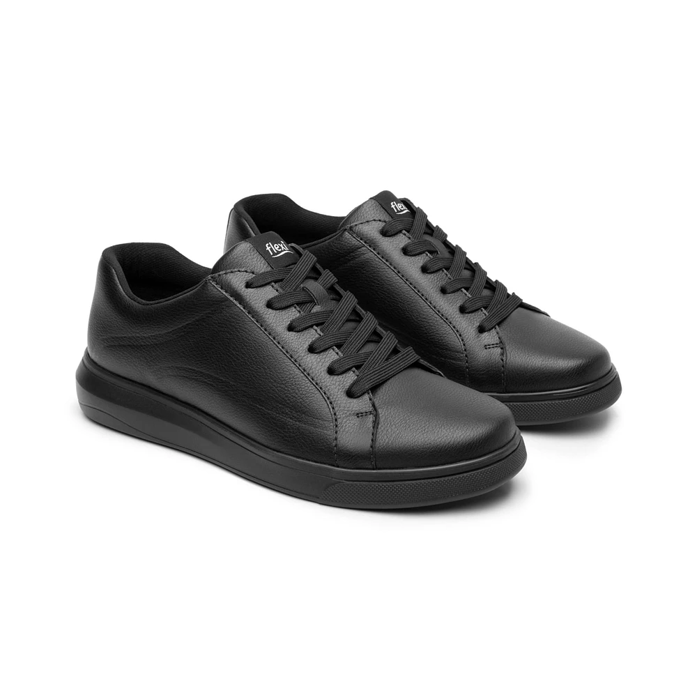 Sneaker  Casual Flexi para Hombre con Suela Extra Ligera Estilo 415301 Negro