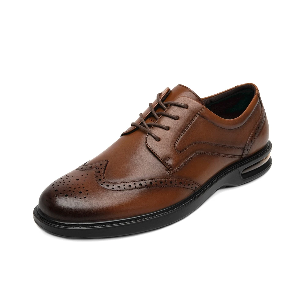 Derby Flexi para Hombre con Shock Point Estilo 417702 Tan