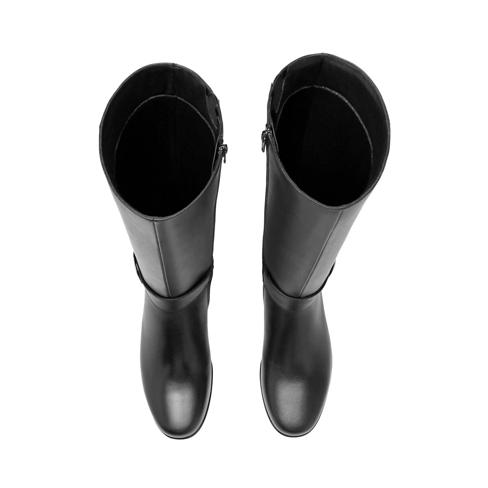 Bota Alta Flexi para Mujer con Cierre Interno Estilo 45231 Negro